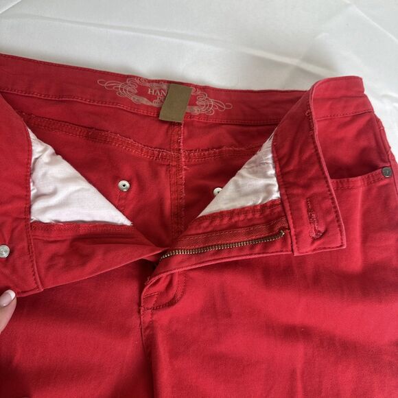 Hannah Denim Red Jeans Women’s Size 10 Stretch Flirty Fun - Picture 7 of 9